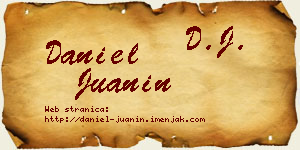 Daniel Juanin vizit kartica